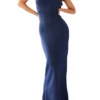 Women Long Dress Sleeveless Low
